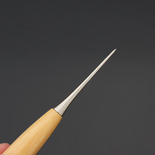 Qianmeitong solid wood handle awl DIY sewing accessories awl poking tool punching holes