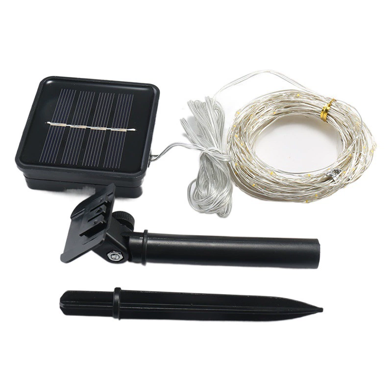 Светодиодная Солнечная медная проволока гирлянда водонепроницаемый двор декоративная лампа Рождественский день цветная лампа солнечная гирлянда из медной проволоки лампа