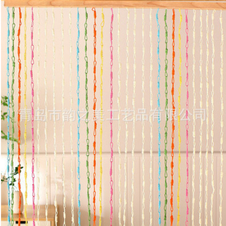 Customized Handmade Paper Rope Door Curtains and Window Curtains, Handmade Paper Rope Woven Door Curtains, Pastoral Style Paper Rope Woven Door Curtains