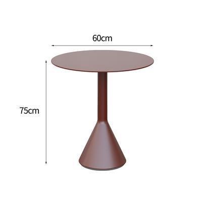 屋外の金属のテーブルと椅子の喫茶店のミルクティーの店の露天の小さい円卓の庭のベランダの防水の鉄の芸のテーブルと椅子のセット