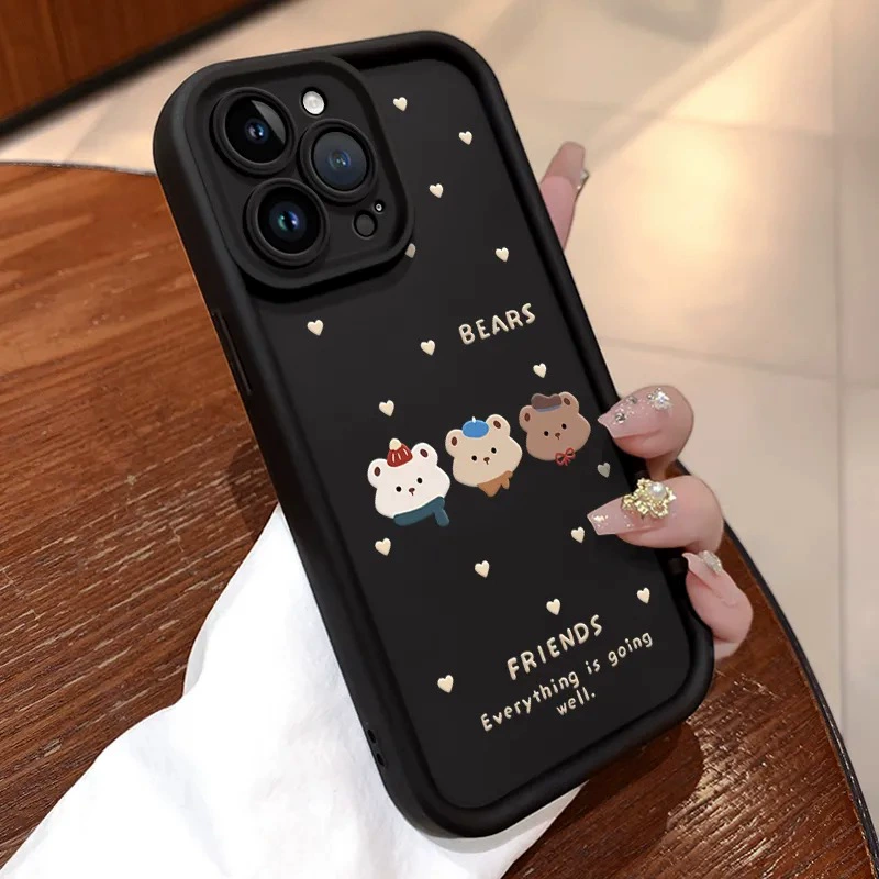Мишка подходит для Samsung s23fe чехол для мобильного телефона s25ultra/a73/s24+/s21/a06/a54/A33/A13