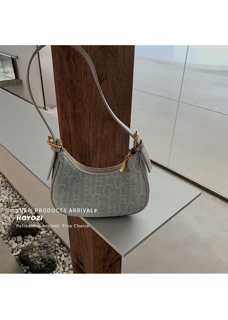 Hong Kong kJhsel PU niche denim law stick underarm for women's spring/summer  new shoulder bag_voghion.com