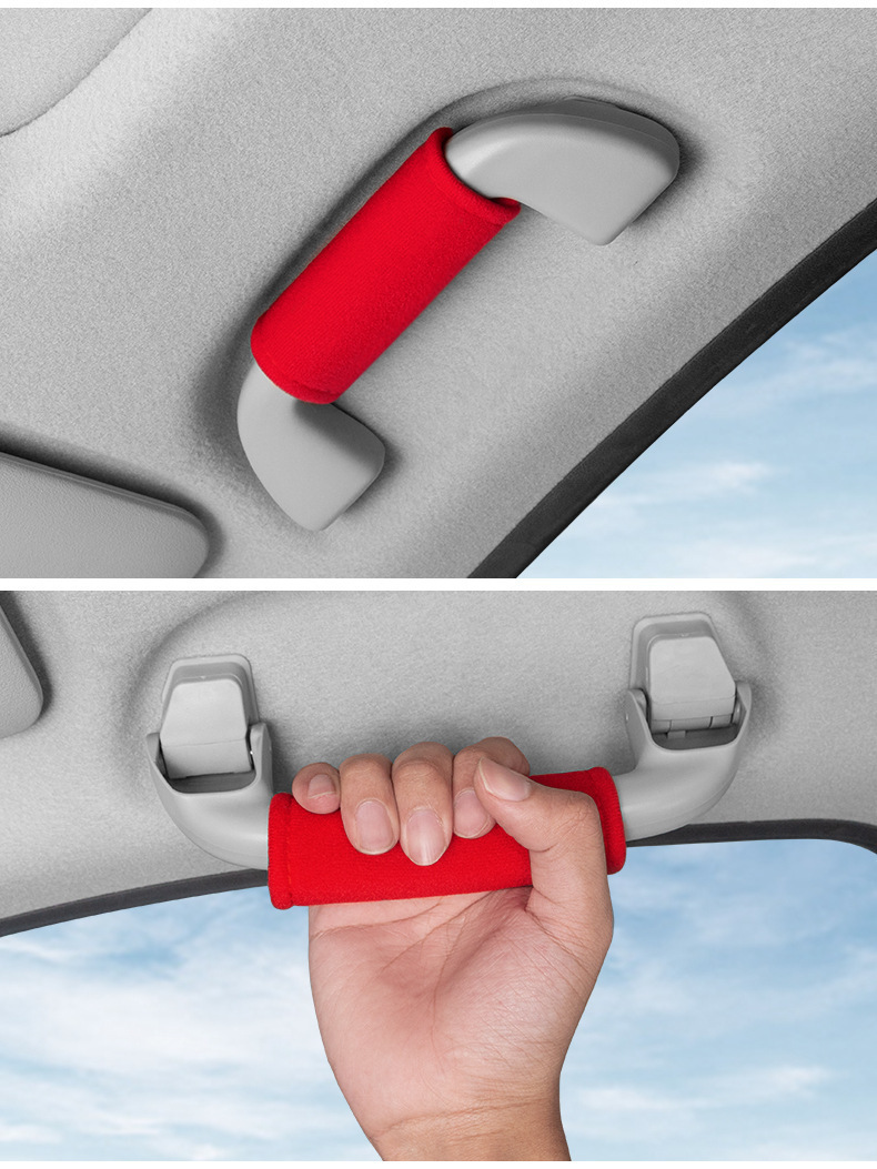 Car Roof Handle Protective Cover, Universal for All Seasons, Wear-Resistant, Dirt-Resistant, Sweat-Absorbent, Non-Slip, Anti-Peeling, Non-Fading Glove