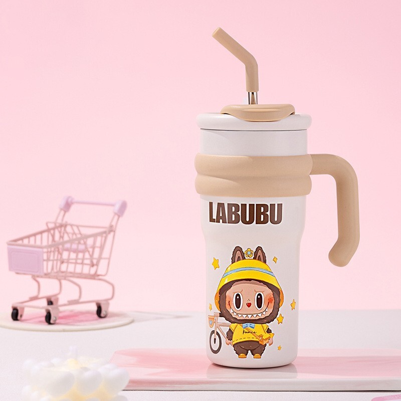 夏の高価値断熱カップミニアイスバーカップストローカップ車のカップホームオフィスポータブルウォーターカップ卸売|undefined