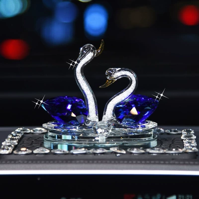 Car ornaments: Holders, Car Accessories, and Interior - swan-love-blue-large-size