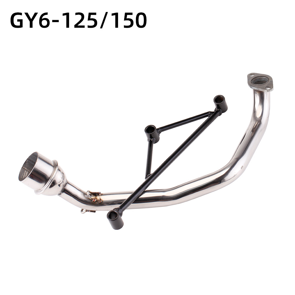 Motorcycle Scooter Exhaust Pipe Modification Gy6 Bracket Triangular Stand Fixed Bracket Front Section Ghost Fire Fuxi Yamaha
