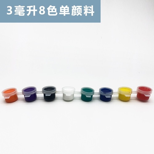 Acrylic paint 3ml 12 color set wholesale plaster doll kite art painting acrylic paint strip wholesale
