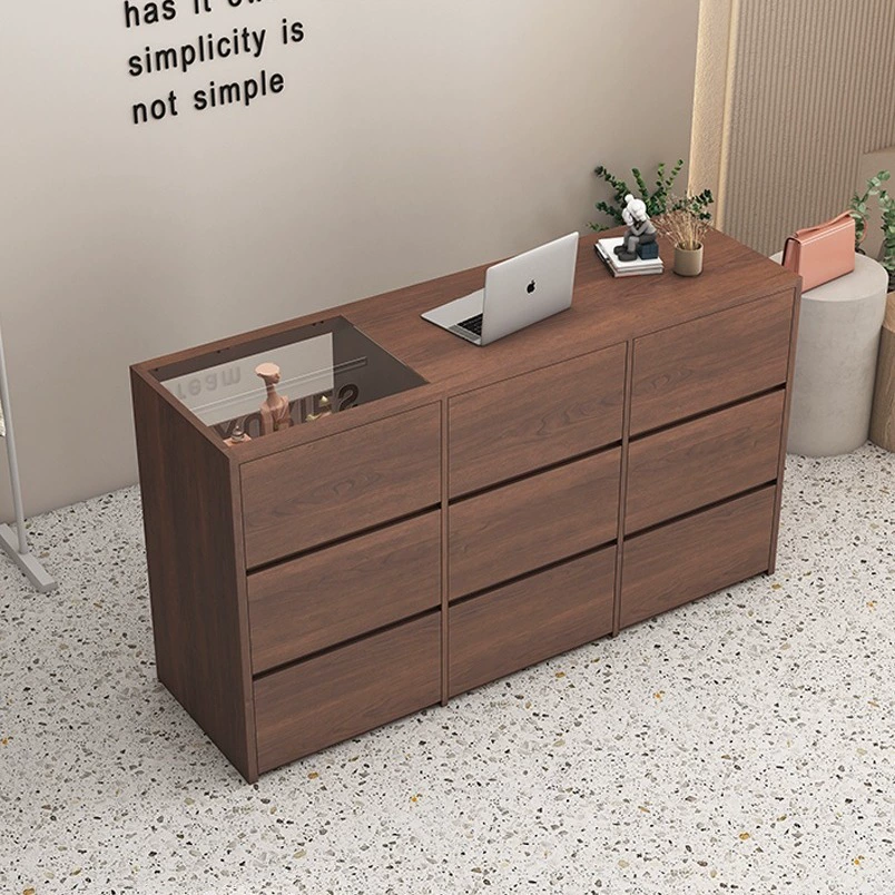 Срединный магазин одежды Island Tai Простой Кафе Стойка стойки регистрации Ретро-бар Женский магазин Небольшой кассир