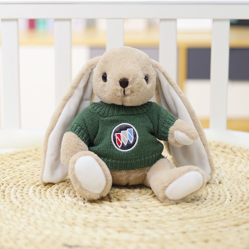 Suéter lindo muñeca de peluche conejo orejas colgantes juguetes Mercedes-Benz Audi Volkswagen Toyota Ford muñeca 4S regalo de actividad de la tienda
