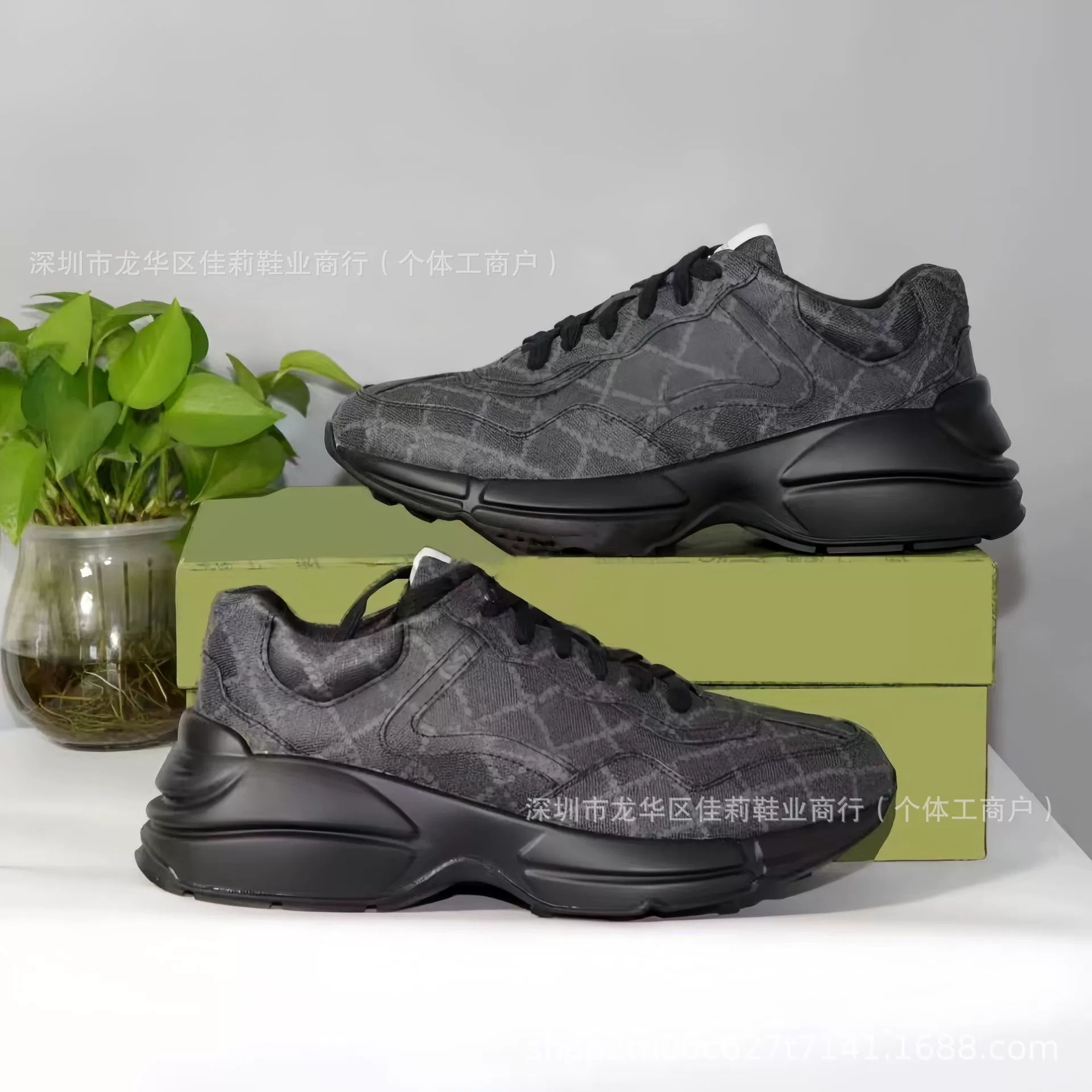 Высокая версия G Home Color Color Dad Shoes Tide с толстым дном