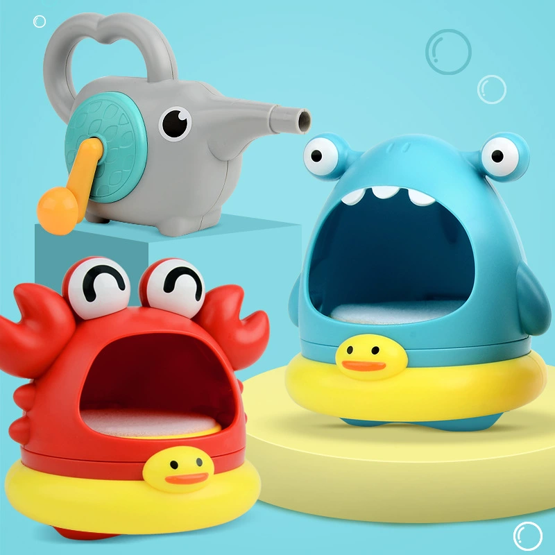 [Cross-border trading), bubbles, bubble machine, shark, toy for bath play in water from foam, elephant]