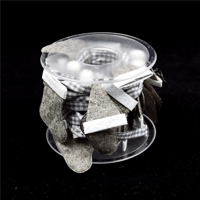 Transfronterizo nueva decoración navideña hecha a mano banda de tejido DIY no tejida calcetines navideños sombreros navideños accesorios banda