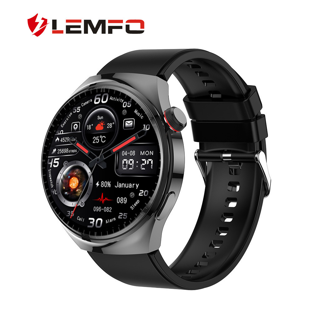 Lemfo Cross-Border Watch4 Pro New 1.6inch Bluetooth Call Heart Rate Monitoring Lf38 Smart Watch
