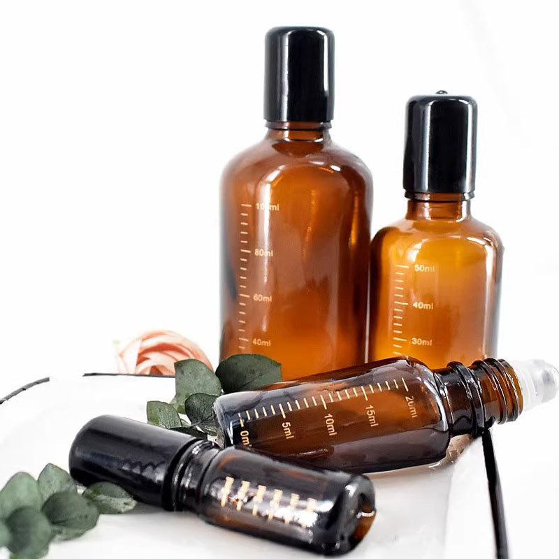 5-100ml滚珠走珠分装瓶精油瓶旅行便携玻璃瓶精华液瓶空瓶