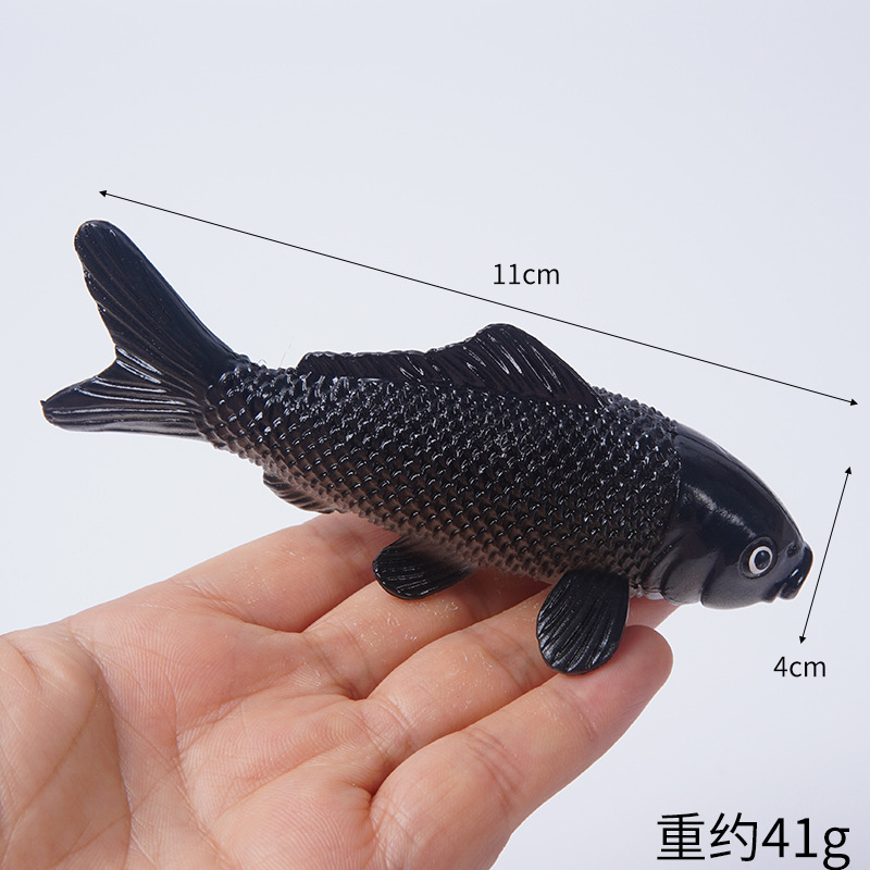 Pegamento blando de PVC simulación Koi colgante mini simulación Koi Carpa dorada modelo Koi colgante de llavero