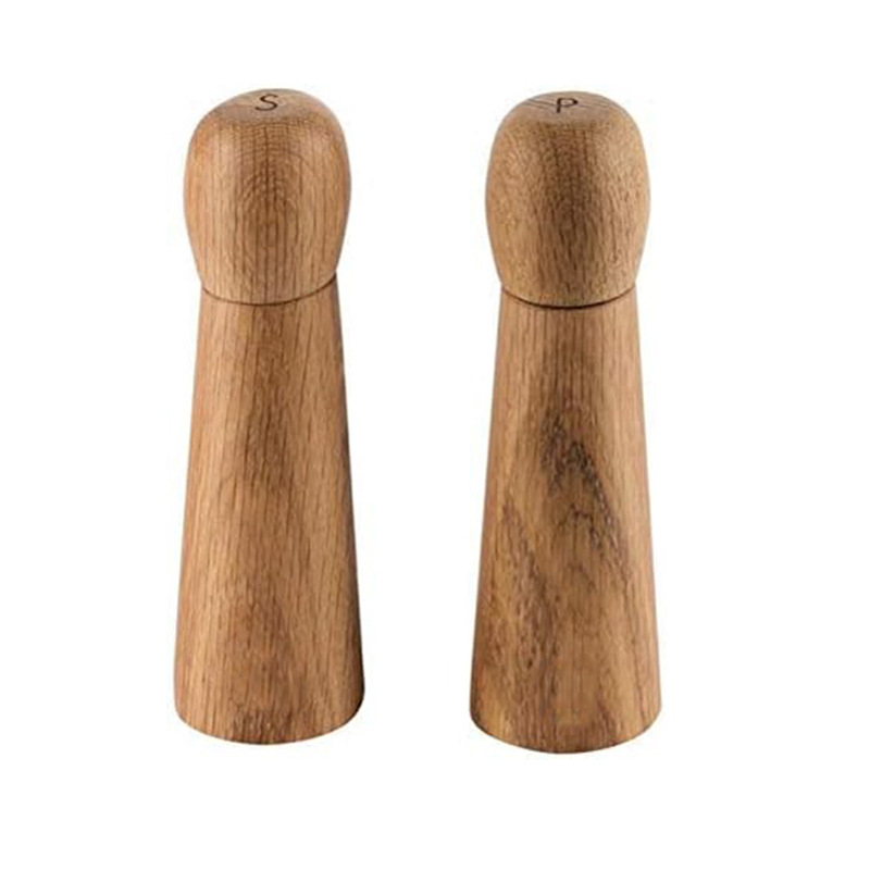 Molino de pimienta de madera creativa molinillo de pimienta negro núcleo de cerámica molinillo de pimienta multiusos botella condimento