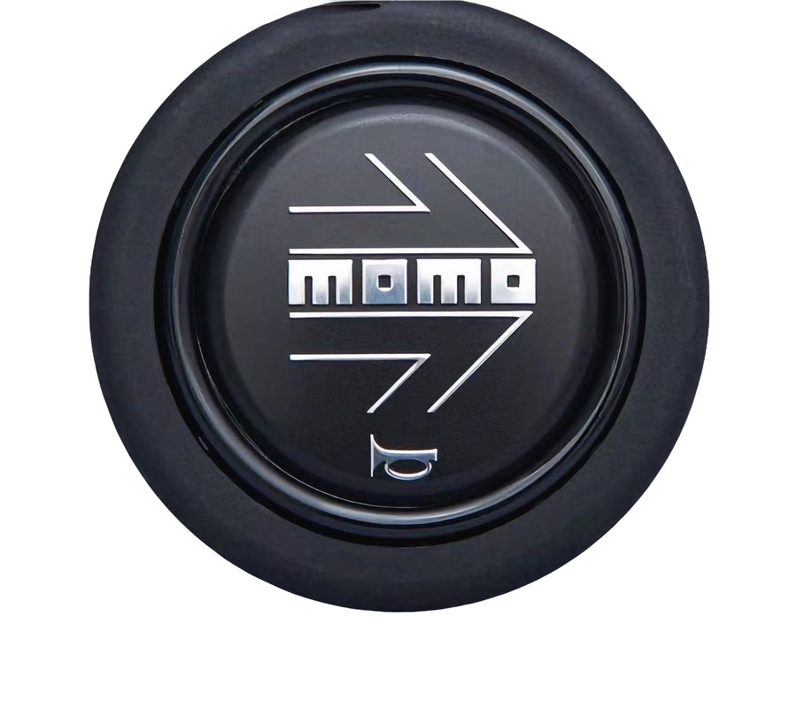 Universal Car Modified Racing Steering Wheel Carbon Fiber Horn Button Universal (Steering wheel) - black