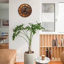 新款跨境高级感热卖伪立体效果氛围感时钟效果真实卡通风格时钟