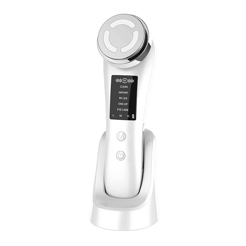Instrumento de belleza introducidor de instrumento de exportación EMS casa de belleza lifting de luz de color piel rejuvenecedora masaje facial cálido belleza