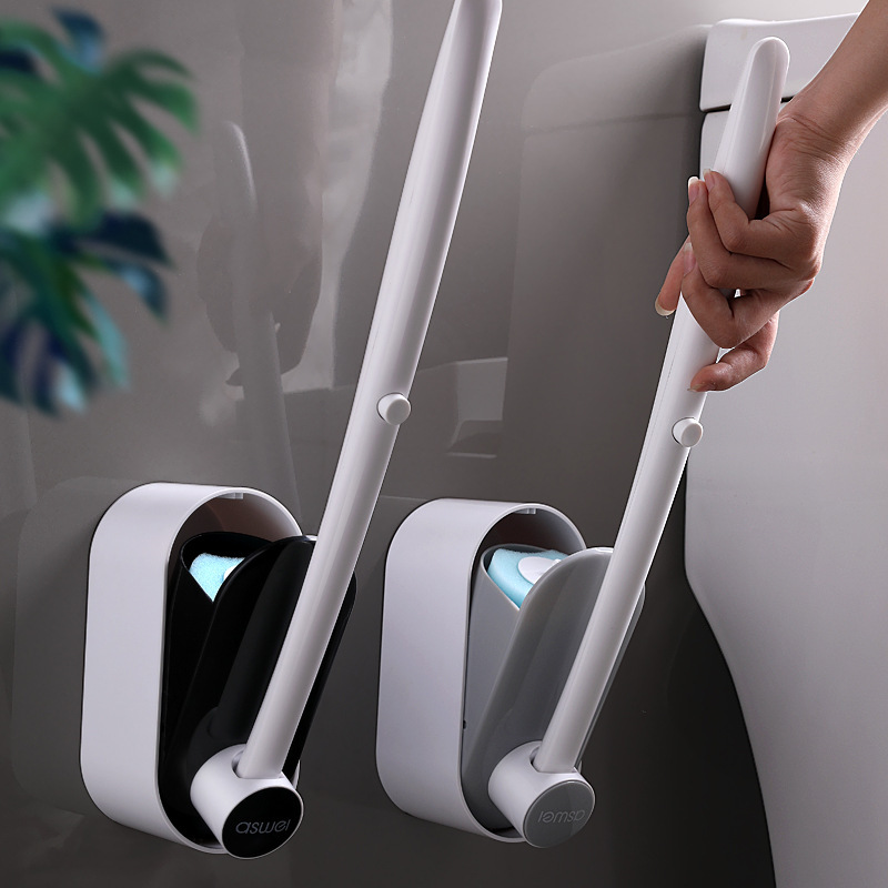 使い捨てトイレブラシ交換可能なブラシヘッド家庭用トイレアーティファクトバスルーム特別な使い捨てスポンジクリーニングブラシ|undefined