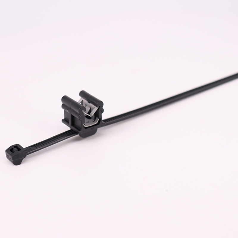 汽车扎带钣金卡扣板材边缘一体式扎带夹扣钢卡钣金扣扎带反齿扎带