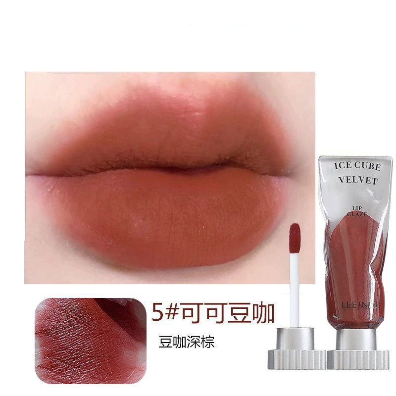 Блеск для губ (LEE INIO) Ice Cube Velvet, прозрачный пигмент, набор из 6 оттенков