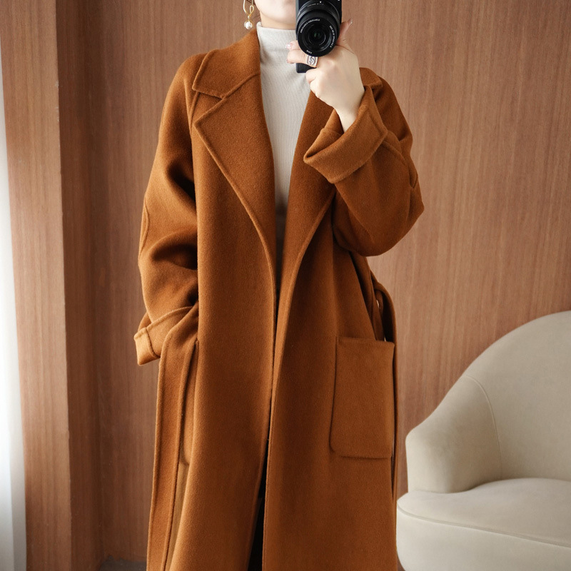 카라멜 컬러 럭셔리 하이엔드 롱 스타일