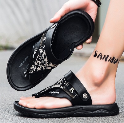 Una nueva moda de verano casual slippers anti-deslizante para hombres zapatos de playa para usar sandalias de doble propósito