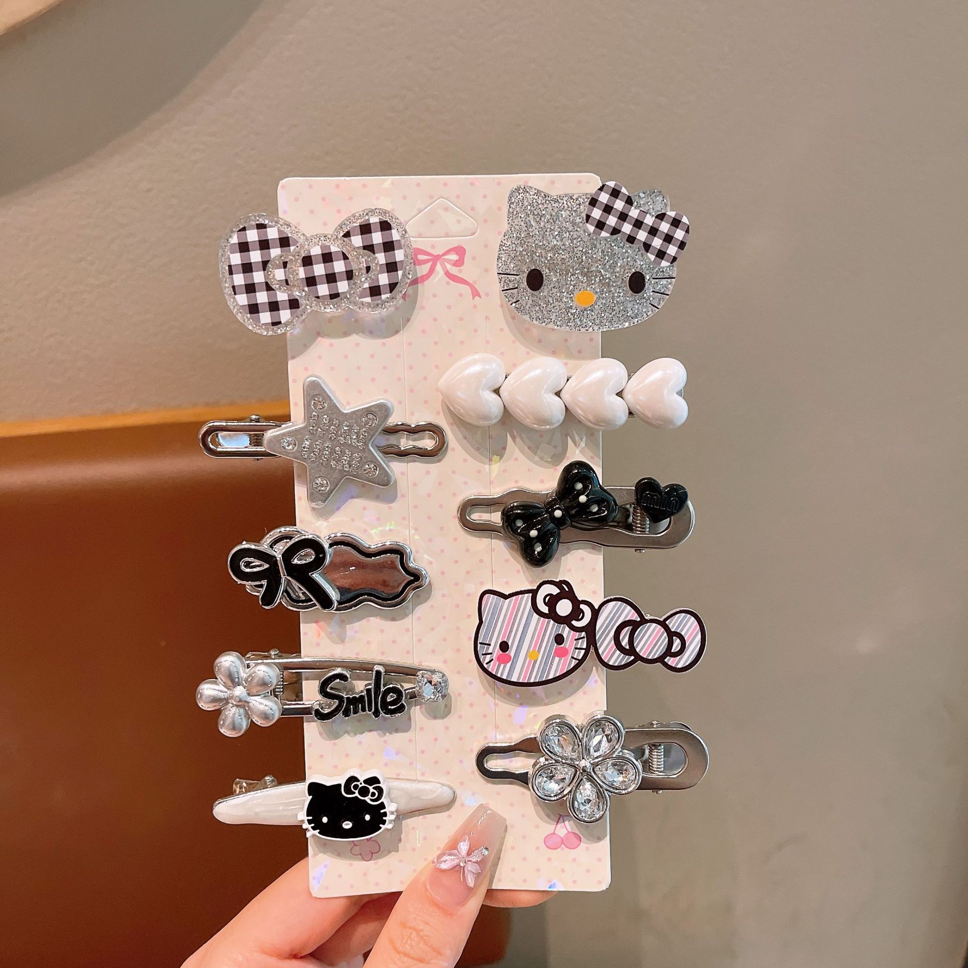 KT gato clip de dibujos animados clip de cabello para niños clip de frange niña dulce clip de cabello para niños clip de cabello para niños clip de cabello para niños