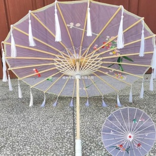 Transparent Tassel Umbrella, Ancient Style Han Dynasty, Wave Dance Umbrella Props, Girls Dancing, Kidsren's Catwalk Performance, Decorative Umbrella