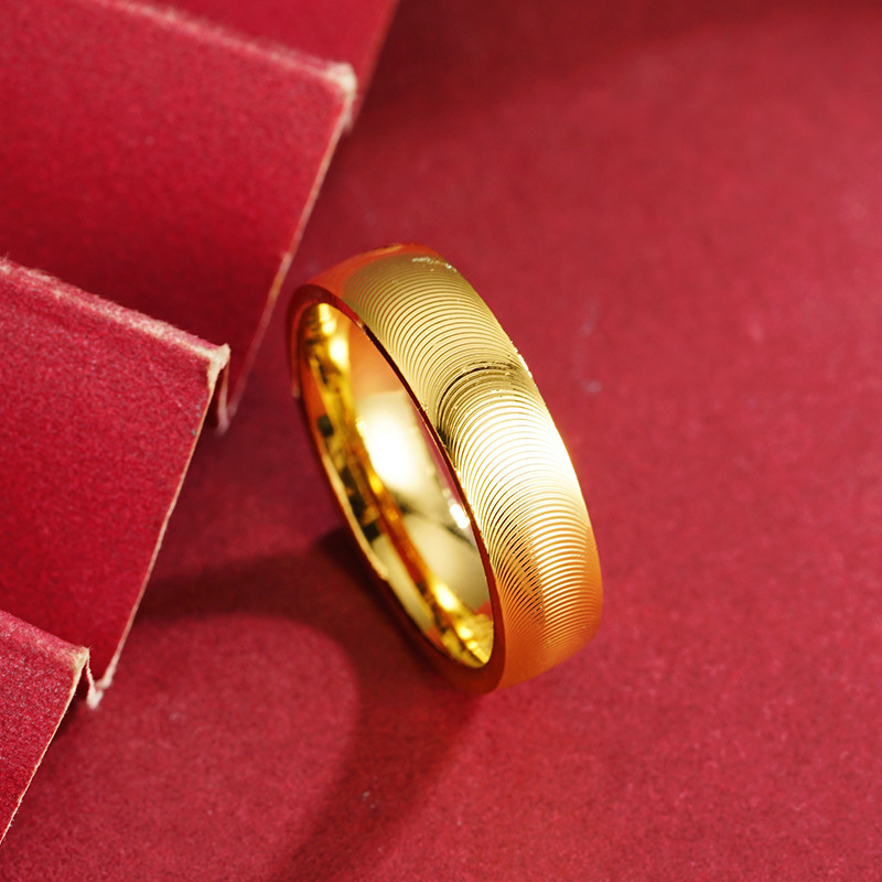 Anillo de oro Arena de Vietnam Seiko anillo de ojo de gato moda simple transfronteriza en vivo al por mayor suministro de anillo de aleación de cobre