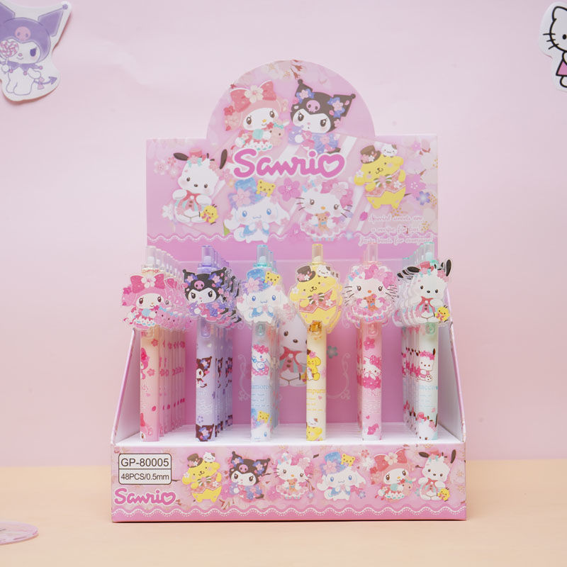 Caza de brujas cartón de dibujos animados K-POP bolígrafo neutro Lumi Zoey imagen de los estudiantes bolígrafo de escritura comercio exterior