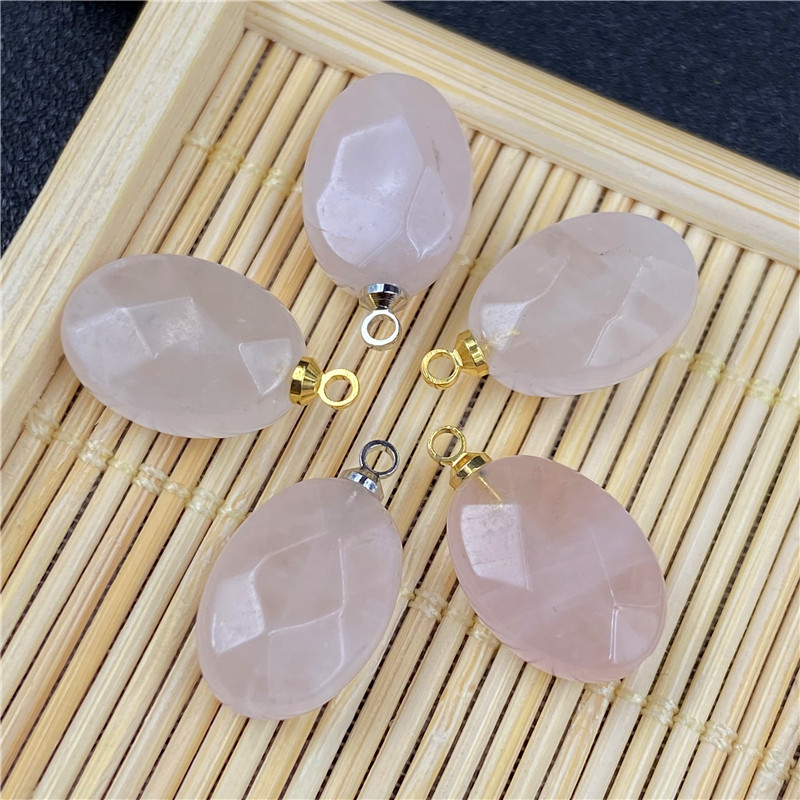 Retro Agate Oval Faceted Pendant Diy Material display picture 10