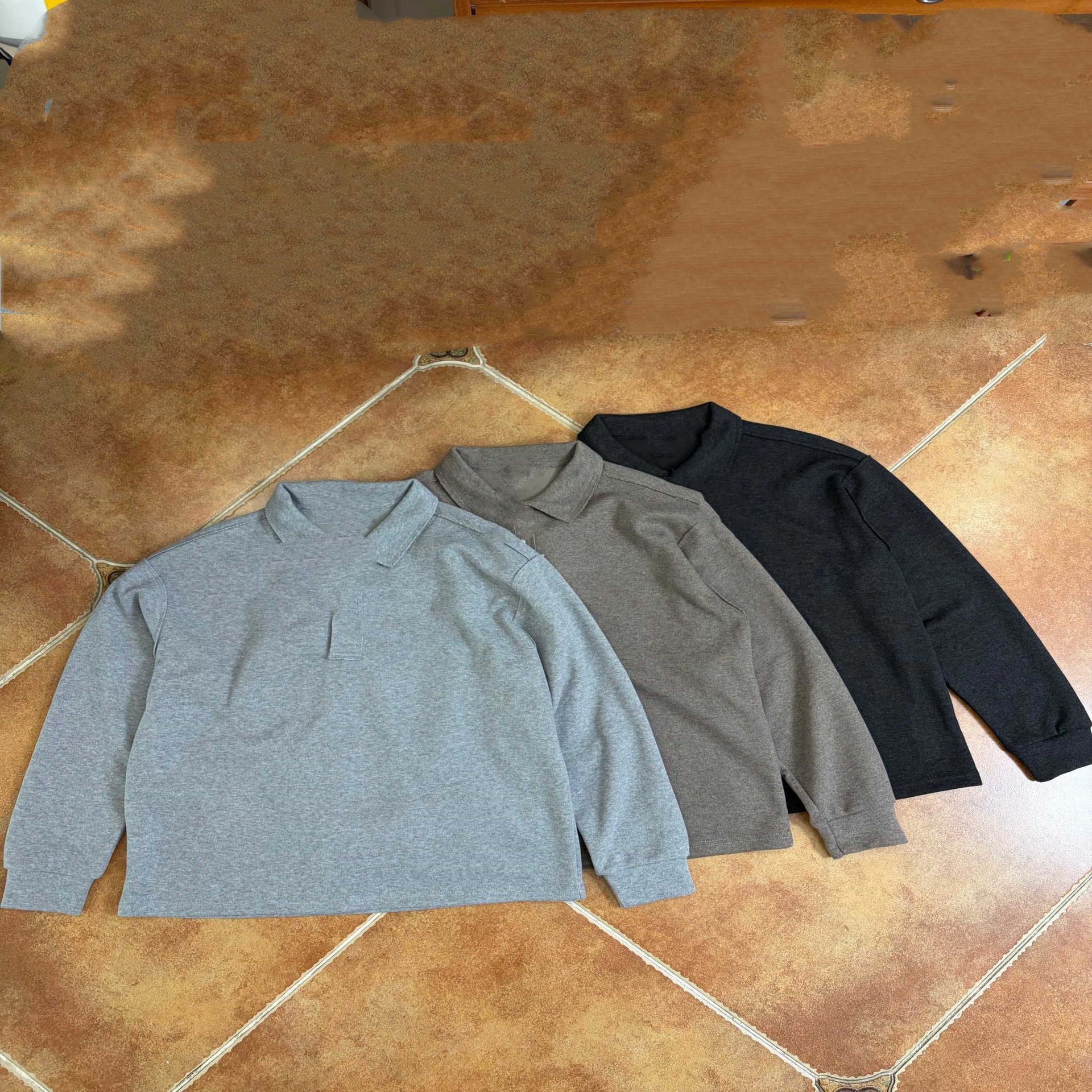 70502 Lapel Polo Sweatshirt