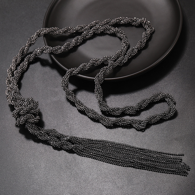European and American Elegant Fashion Hand-Woven Large Necklace All-Match Clothing Necklace Amazon H