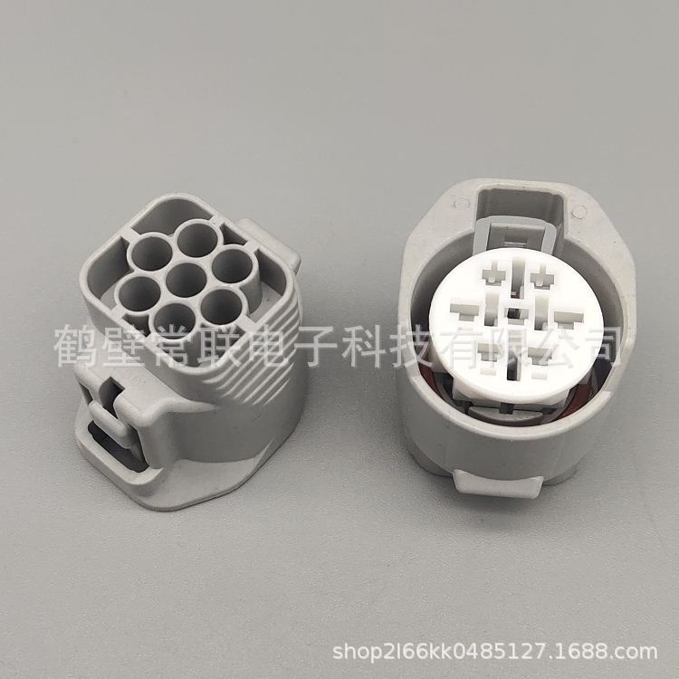 DJ3072-2.2-21 圆形2.2系列7孔连接器 汽车大灯插头线束接插件