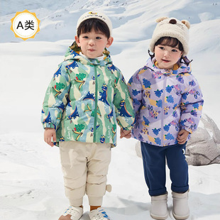 [Three-proof down jacket] wholesale children's clothing autumn and winter new men's and women's small and medium-sized baby infant outer wear