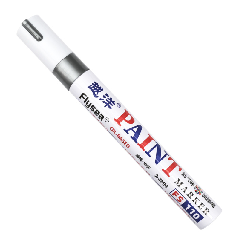 Yuanyang 12-color bajo olor impermeable metal pintura pluma artesanía coche neumático plástico vidrio graffiti pintura pluma