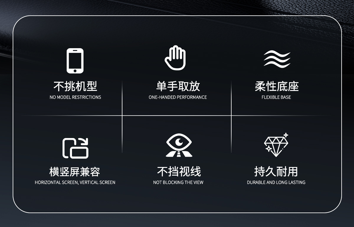 Car-Mounted 360-Degree Adhesive Phone Holder, Navigation-Specific Support Stand, Advanced Anti-Slip Car Dashboard Holder