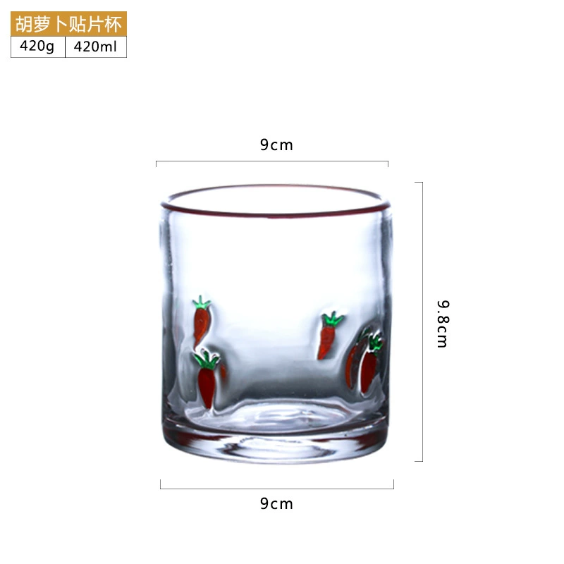 Creative cute multicoloured glass, increased thickness