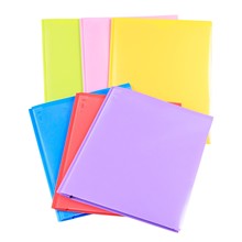 亚马逊热销三孔蝌蚪夹letter size塑料分类文件夹双插袋pp文件夹