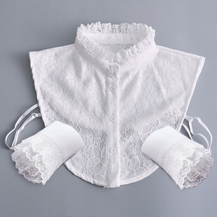 Korean Fashion Lace Shirt Vintage Fake Collar Autumn and Winter All-match Collar