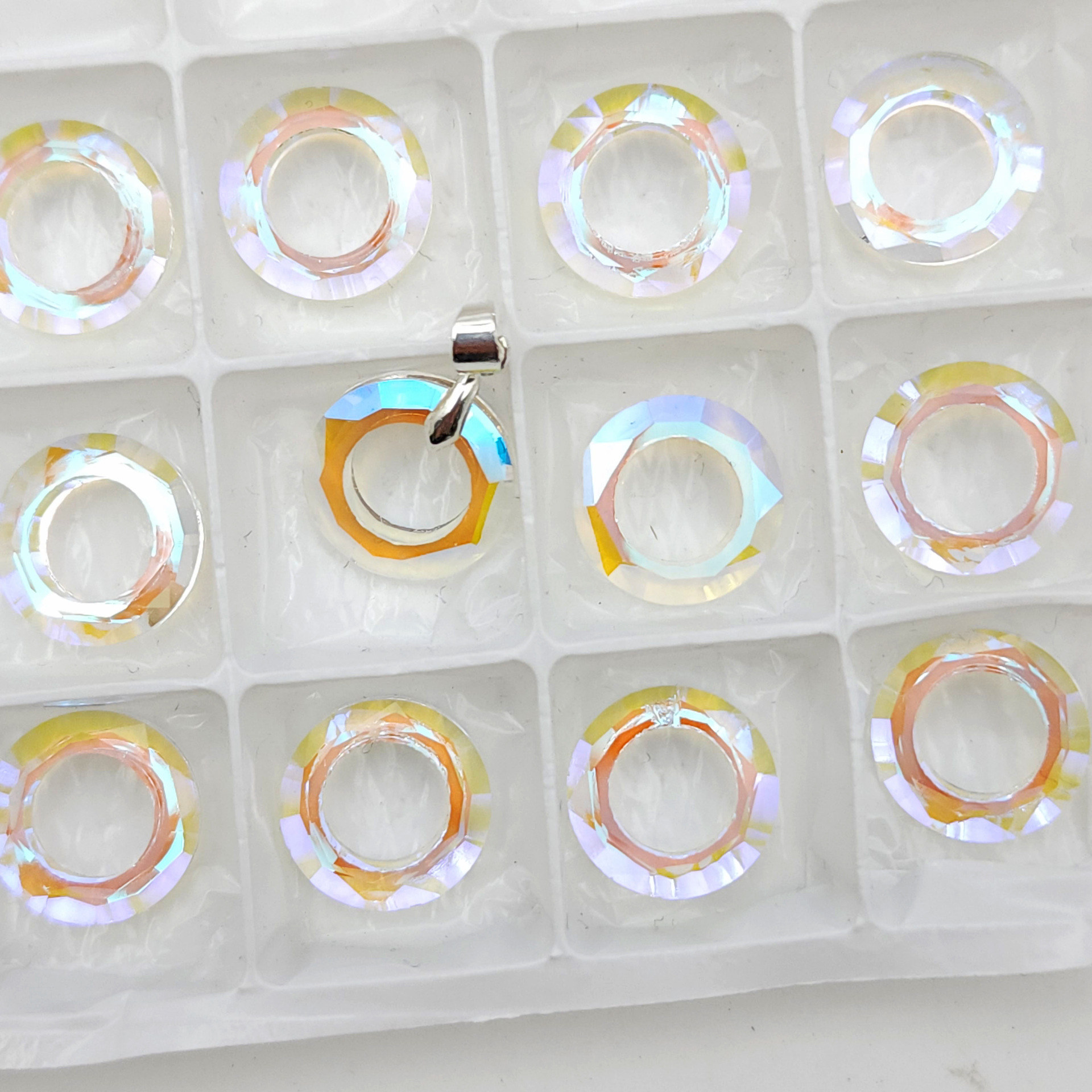 天蓝之光—14mm天使环 / 无扣吊坠