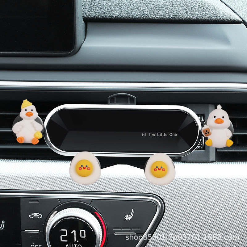 Coche soporte de teléfono móvil coche de navegación 2023 nuevo lindo conejo coche salida de aire coche soporte fijo marco