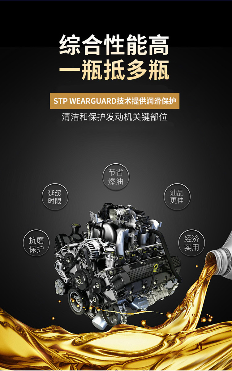 Total Agent Original Imported Stp 5-in-1 Fuel System Cleaner Full-Effect Energy Oil Passepartout Fuel Treasure 400ml