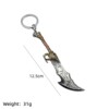 New game peripheral of War War God 5 Kui Ye ax keychain weapon model shield pendant