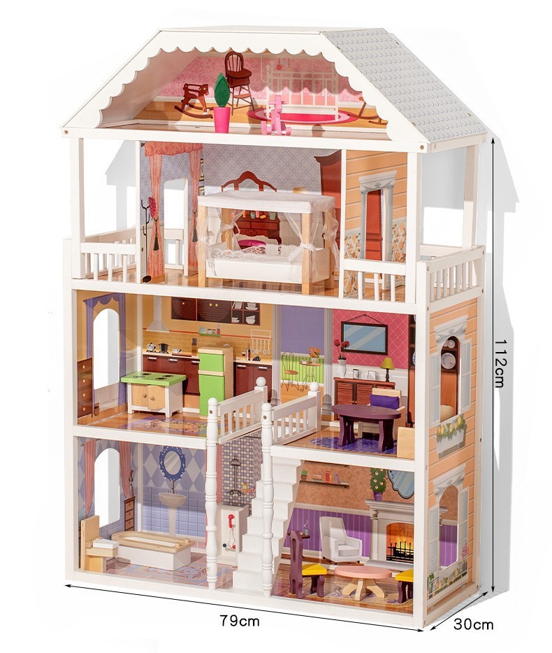 Four-story white doll house 12kg