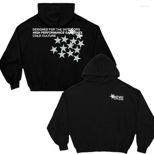Trendy New Unisex Star Print Amazon Hoodie Sweatshirt European Style Amazon Shirt Same Style Hoodie