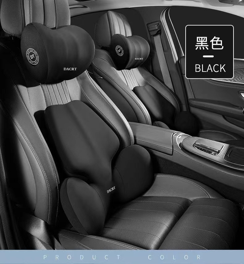 Car headrest car pillow car driving seat memory foam waist protection car pair of car pillow neck pillow