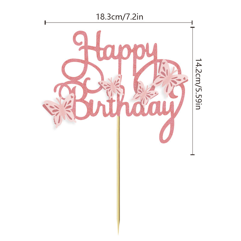 Tridimensional hueco mariposa Feliz cumpleaños pastel tarjeta inserción primavera boda niños cumpleaños fiesta escena diseño Decoración